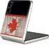 Canadian Flag Dark Wood Galaxy Z Flip4 5G Skin